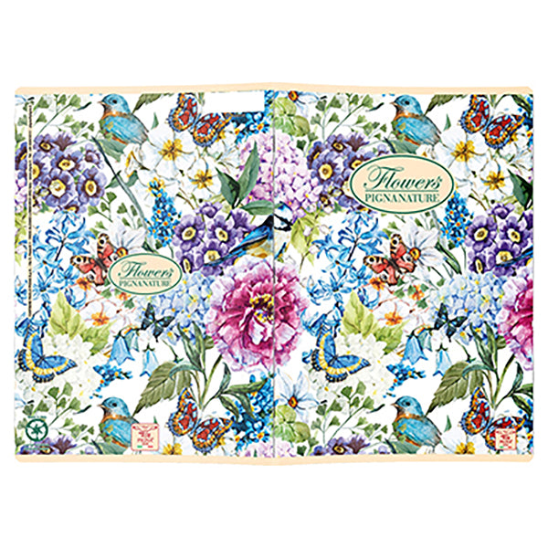 Maxiquaderno Nature Flowers - A4 - 5 mm - 42 fogli - 80 gr - Pigna