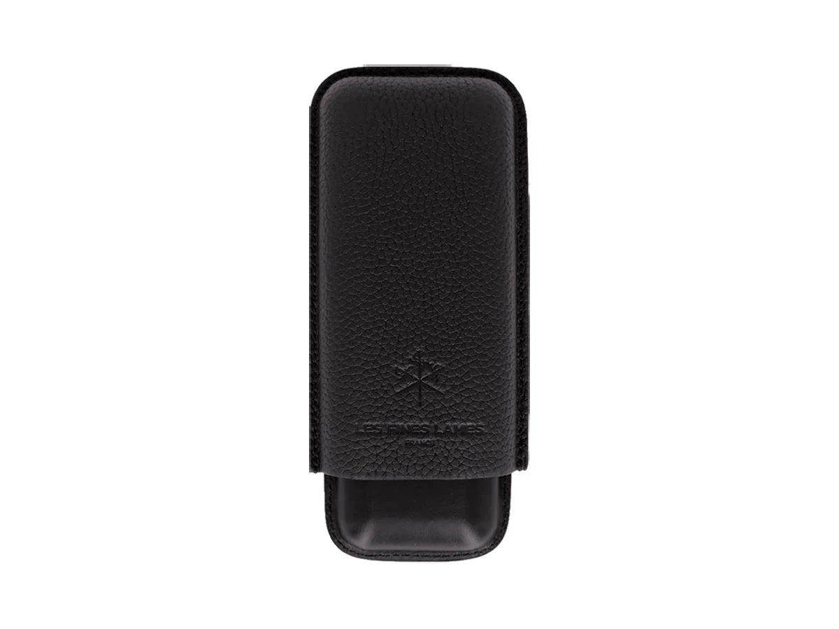 Les Fines Lames CIGAR CASE DUO BLACK PEBBLE