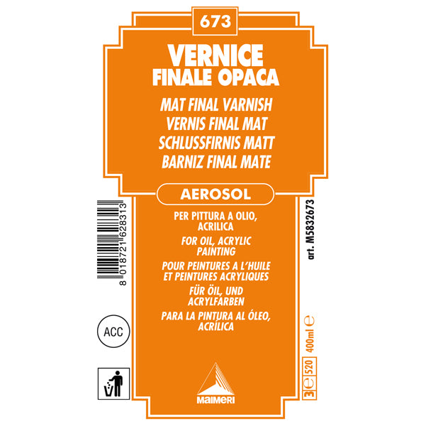 Vernice finale opaca spray - 400 ml - Maimeri