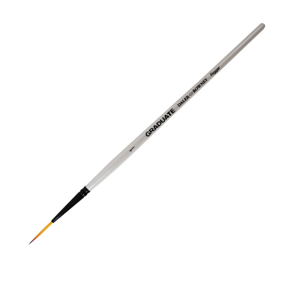 3 Pennelli sintetico Graduate - punta lunga - manico corto - n. 1 - Daler Rowney