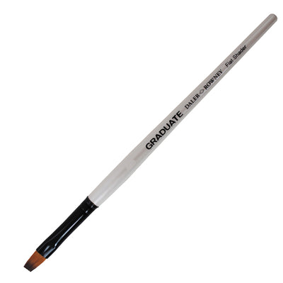 Daler Rowney Graduate Pennello Sintetico Piatto Corto N. 16 Manico Lungo Confezione 6 Pezzi