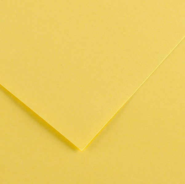Foglio Colorline - 70x100 cm - 220 gr - giallo paglia - Canson