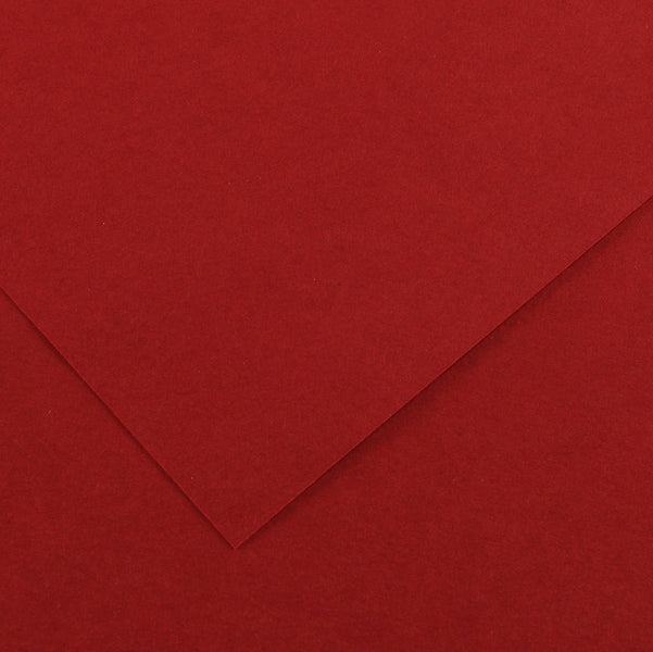 Foglio Colorline - 70x100 cm - 220 gr - rosso granata - Canson