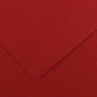 Foglio Colorline - 70x100 cm - 220 gr - rosso granata - Canson
