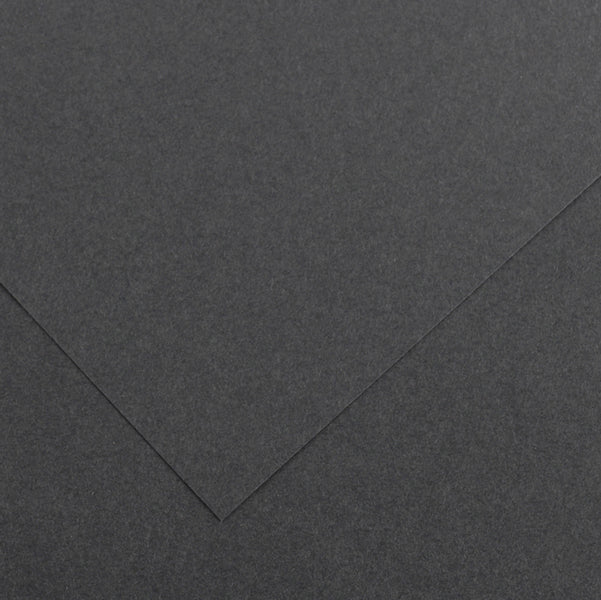 Foglio Colorline - 70x100 cm - 220 gr - grigio scuro - Canson