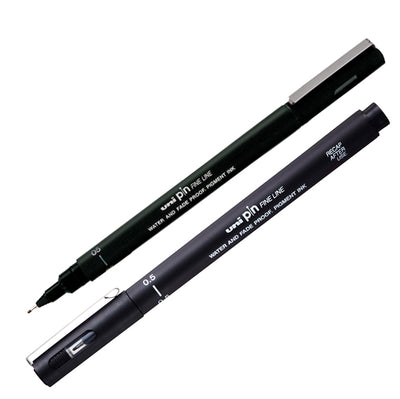 Pin fineliner - punta 0.5 mm - nero - Uni Mitsubishi