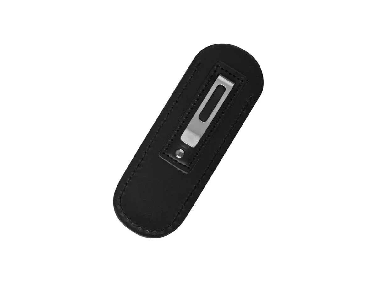 Fodero in cuoio coltello fisso QSP Baby Penguin con clip