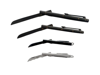 B&D Executive Edge Penknife Junior Silver Serrated profilo acciaio - dettaglio