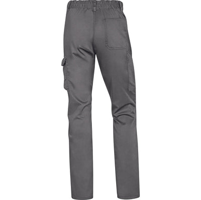 Pantalone da lavoro Panostrpa - sargia/poliestere/cotone/elastan - taglia M - grigio/nero - Deltaplus