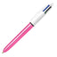Penna sfera scatto multifunzione 4 Colours Shine - punta 1,0 mm - fusto colori assortiti - Bic - scatola 12 pezzi