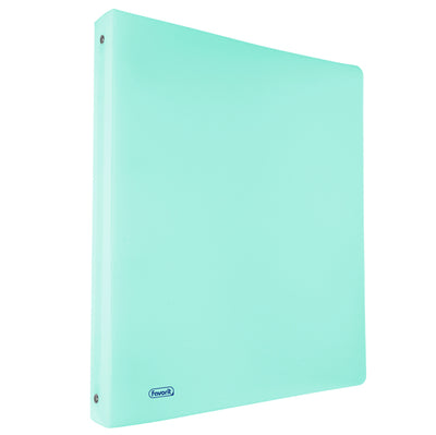 Raccoglitore Pastel - 22 x 30 cm - 4 anelli tondi 30 mm - PP - celeste - Favorit