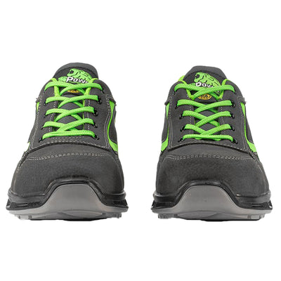 Calzatura di sicurezza Yoda S3 SRC Red Lion - pelle nabuk idrorepellente - numero 42 - grigio scuro/verde - U-Power