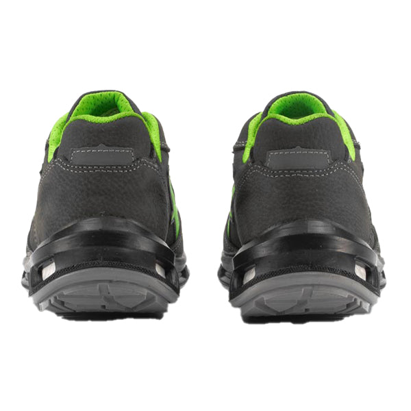 Calzatura di sicurezza Yoda S3 SRC Red Lion - pelle nabuk idrorepellente - numero 45 - grigio scuro/verde - U-Power