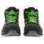 Calzatura di sicurezza Hard S3 SRC - pelle idrorepellente - numero 43 - grigio scuro/verde - U-Power