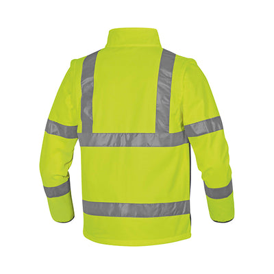 Giacca Softshell Moonlight 2 alta visibilità - poliestere - taglia M - giallo fluo - Deltaplus