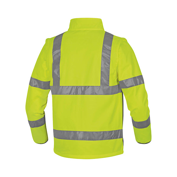 Giacca Softshell Moonlight 2 alta visibilità - poliestere - taglia XXL - giallo fluo - Deltaplus