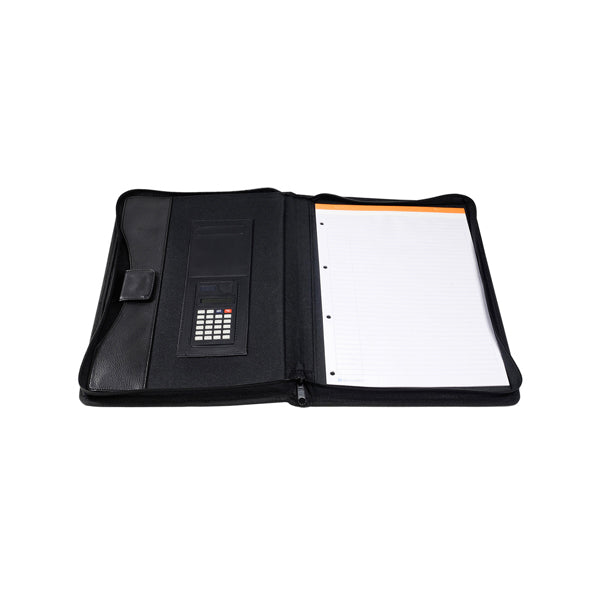 Conferenziere con calcolatrice Exawallet - PP - nero - Exacompta