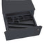 Cassettiere in metallo - 3 cassetti - 40 x 59 x 54 cm - nero - Bertesi
