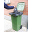 Bidone carrellato - 48x55x93 cm - 120 L - verde scuro - Mobil Plastic