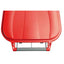 Bidone mobile - 49x54x85 cm - con chiusura a clip - 100 L - grigio/rosso - Mobil Plastic