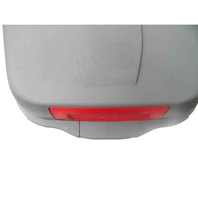 Bidone mobile Push - con coperchio - 49x54x95 cm - 100 L - grigio/rosso - Mobil Plastic