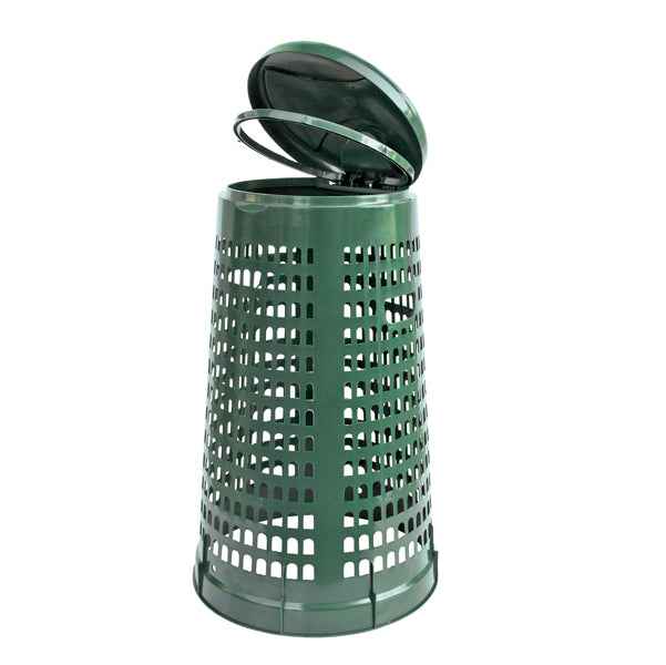 Trespolo portasacco - con anello fermasacco - diametro 38 cm - altezza 85 cm - 110 L - verde - Mobil Plastic