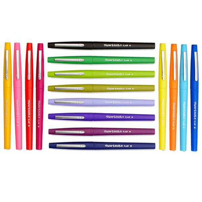 Pennarello Flair Nylon - punta feltro - 1,10mm - colori assortiti Tropical - Papermate - conf. 16 pezzi