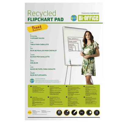Blocchi per lavagna Earth - 65 x 98 cm - 20 fg - bianco - Bi-Office