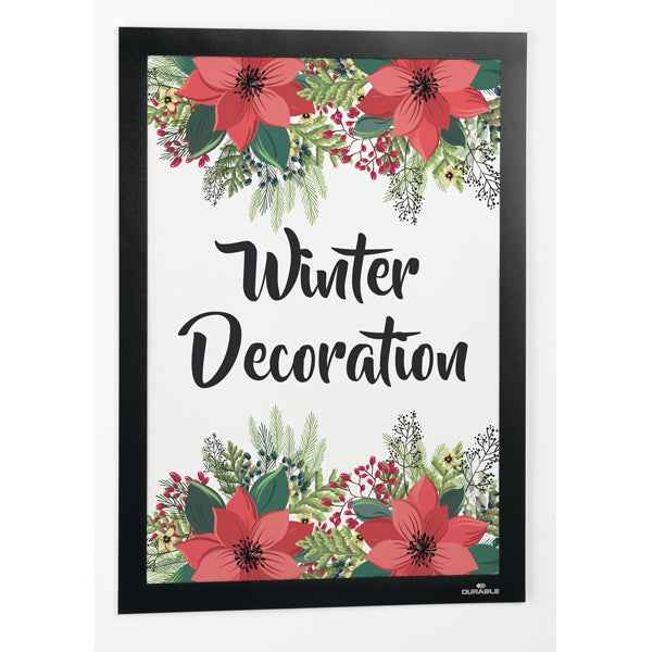 Cornice adesiva - Duraframe Wallpaper - A4 - 21 x 29,7 cm - nero - Durable
