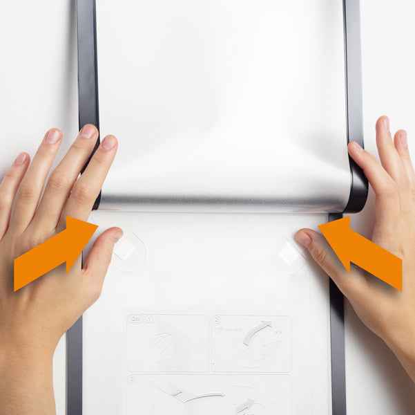 Cornice adesiva - Duraframe Wallpaper - A4 - 21 x 29,7 cm - argento - Durable