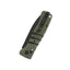Dettaglio manico G-10 verde/nero QSP Ripley Black glyde lock 102 g