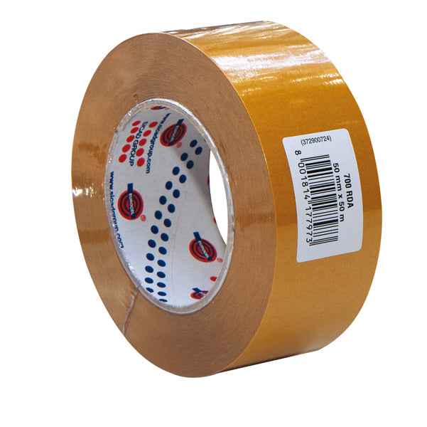 Nastro biadesivo 700RDA - confezionato singolarmente - 50 mm x 50 m - trasparente - Eurocel