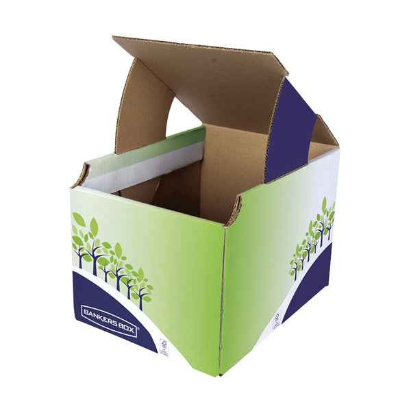 Cestino riciclo - 24,8 x 23,5 x 31,4 cm - verde/blu - Fellowes