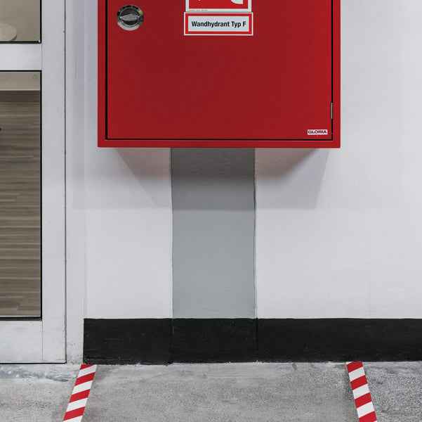 Nastro adesivo DURALINESTRONG 50/07 1726 - permanente - 5 cm x 30 m - rosso/bianco - Durable
