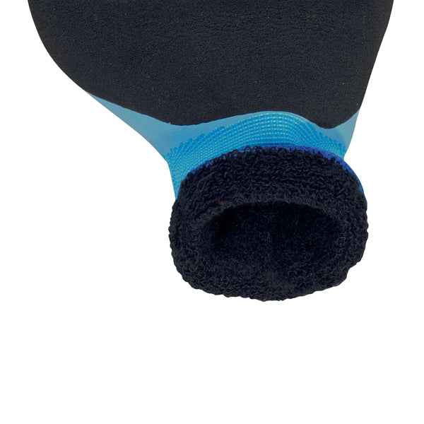 Guanti Wet&Dry VV636BL - poliammide - palmo in nitrile - taglia 10 - blu/nero - Deltaplus