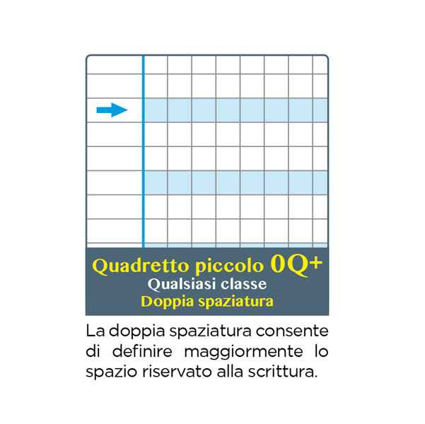 Maxiquaderno Linea Blu One Color - A4 - 5 mm+ - 18 + 1 fogli - 100gr - Blasetti