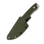 Dettaglio lama 10Cr15MoV QSP Tiny Tot verde OD 8,9 cm 192 g Kydex