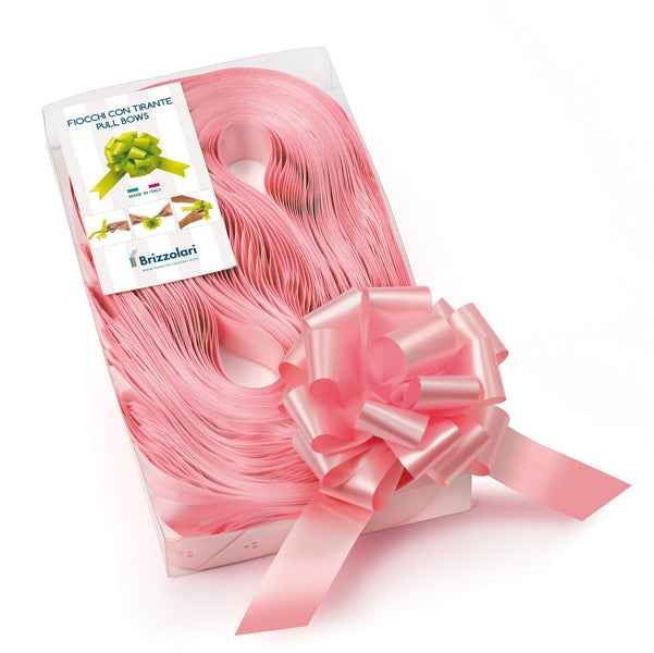 Nastri strip 6800 - in polipropilene - rosa baby 05 - per fiocco autocomponibile - 31 mm - diametro 13 cm - Brizzolari - conf. 30 pezzi
