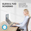 Supporto notebook Clarity - 35x27x13,4-20,4cm - Fellowes
