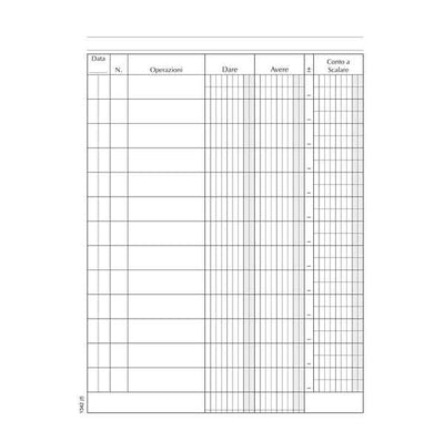 Registro Conto Corrente Banca - 96 pagine - 21 x 15,5 cm - DU134200000 - Data Ufficio