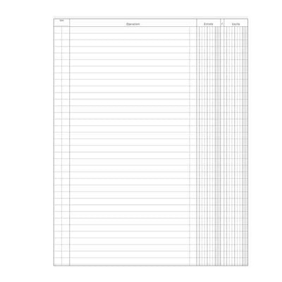 Registro Entrate-Uscite - 100 pagine - 31 x 24,5 cm - DU135800000 - Data Ufficio