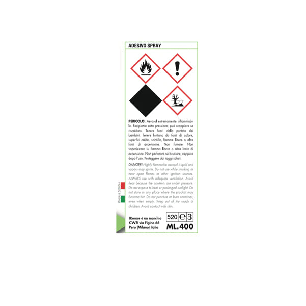 Adesivo spray - rimovibile - 400 ml - IKona+