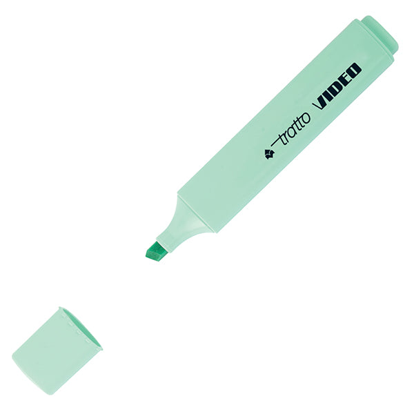 Tratto Video Pastel Evidenziatori Verde Pastel Punta a Scalpello 1-5 mm (12PZ)