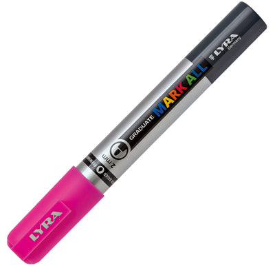 Marcatore a base d'acqua Graduate Mark All  - punta tonda 2mm - rosa fluo - Lyra