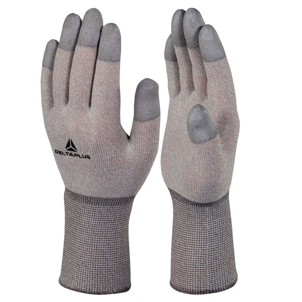 Guanti antistatica Themis VV792 ESD - taglia 08 - ruggine/grigio - Deltaplus
