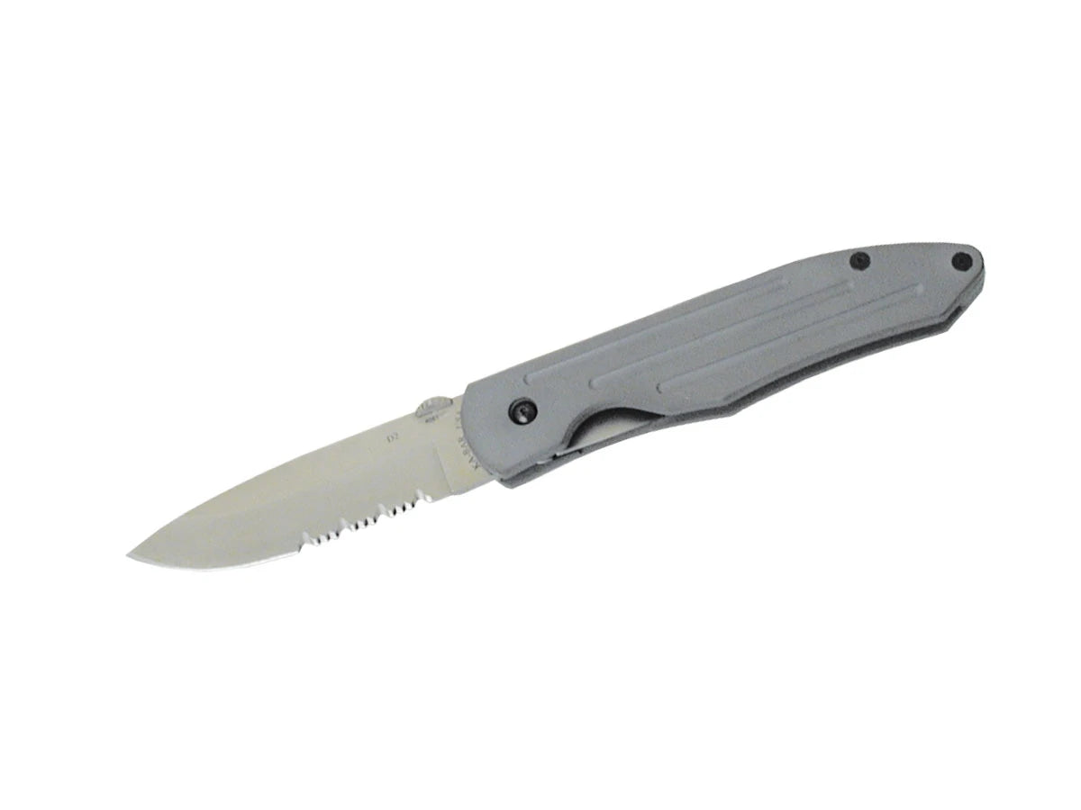 Ka-Bar D2 Extreme Range Knife 4051 lama D2 Carbon Steel 7,6 cm manico alluminio totale 19,4 cm 159 gr Liner Lock Made in USA