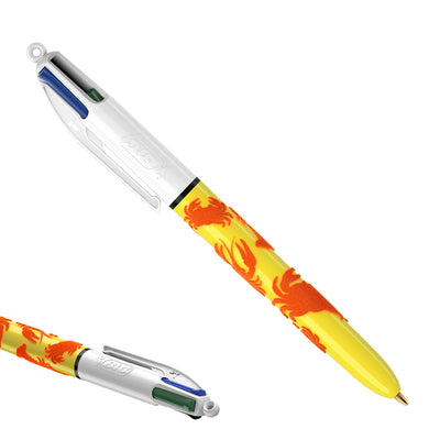 Penna sfera scatto multifunzione 4 Colours Velours - punta 1,0 mm - 4 colori - Bic - scatola 12 pezzi