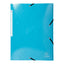 Cartella 3 lembi con elastico angolare Iderama - A4 - dorso 3,5cm - 10 colori assortiti - Exacompta