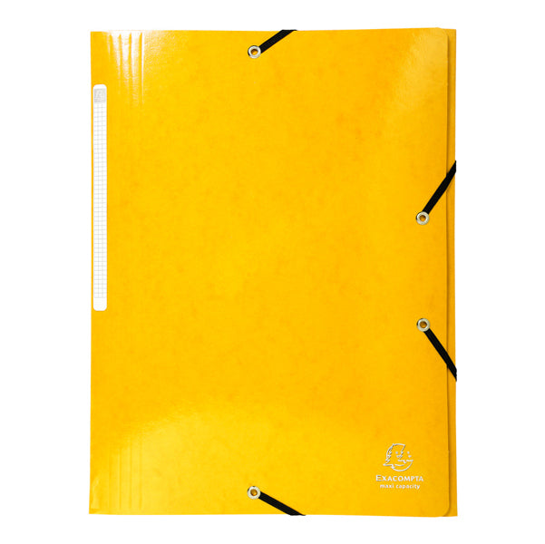 Cartella 3 lembi con elastico angolare Iderama - A4 - dorso 3,5cm - 10 colori assortiti - Exacompta