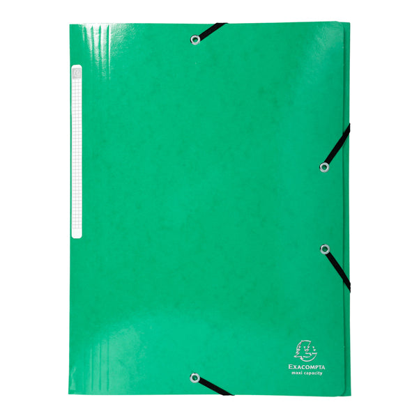 Cartella 3 lembi con elastico angolare Iderama - A4 - dorso 3,5cm - 10 colori assortiti - Exacompta